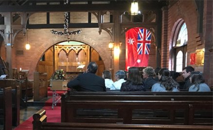 Funeral in a Melbourne church