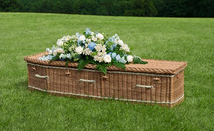 green and Eco coffin