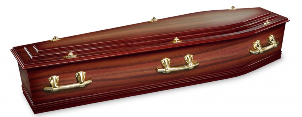 Two tone coffin photo