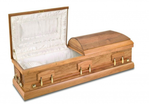 Solid blackwood casket photo