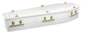 White single raise coffin photo