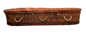 willow wicker coffin photo