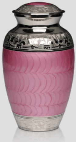 pink cremation urn photo